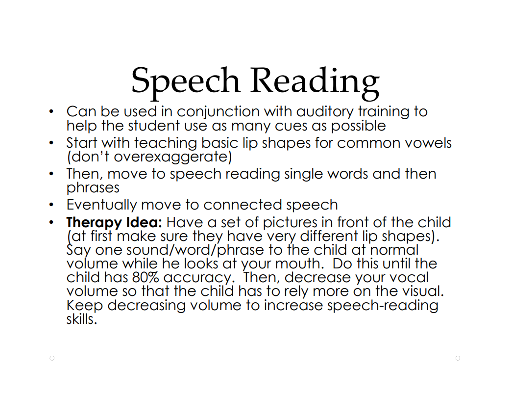 speech read meaning